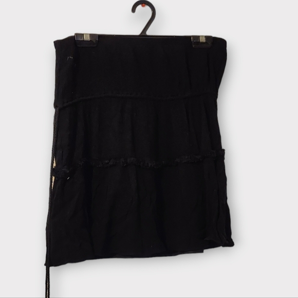 MAX STUDIO BLACK MINI SKIRT - Picture 1 of 2